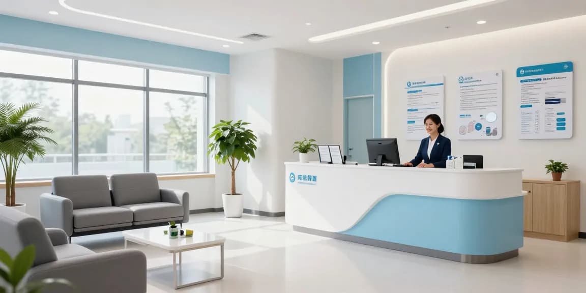 Prime Pharma Shop für medizinische Dienstleistungen und Patientenversorgung in einer modernen Klinik.